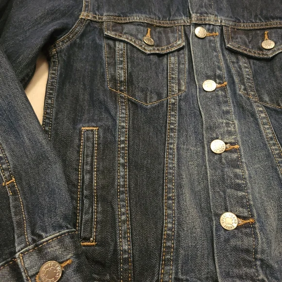Lucky Brand The Tomboy Jean Jacket Dark Wash Vintage Denim NWOT *sz XS* - Picture 7 of 16